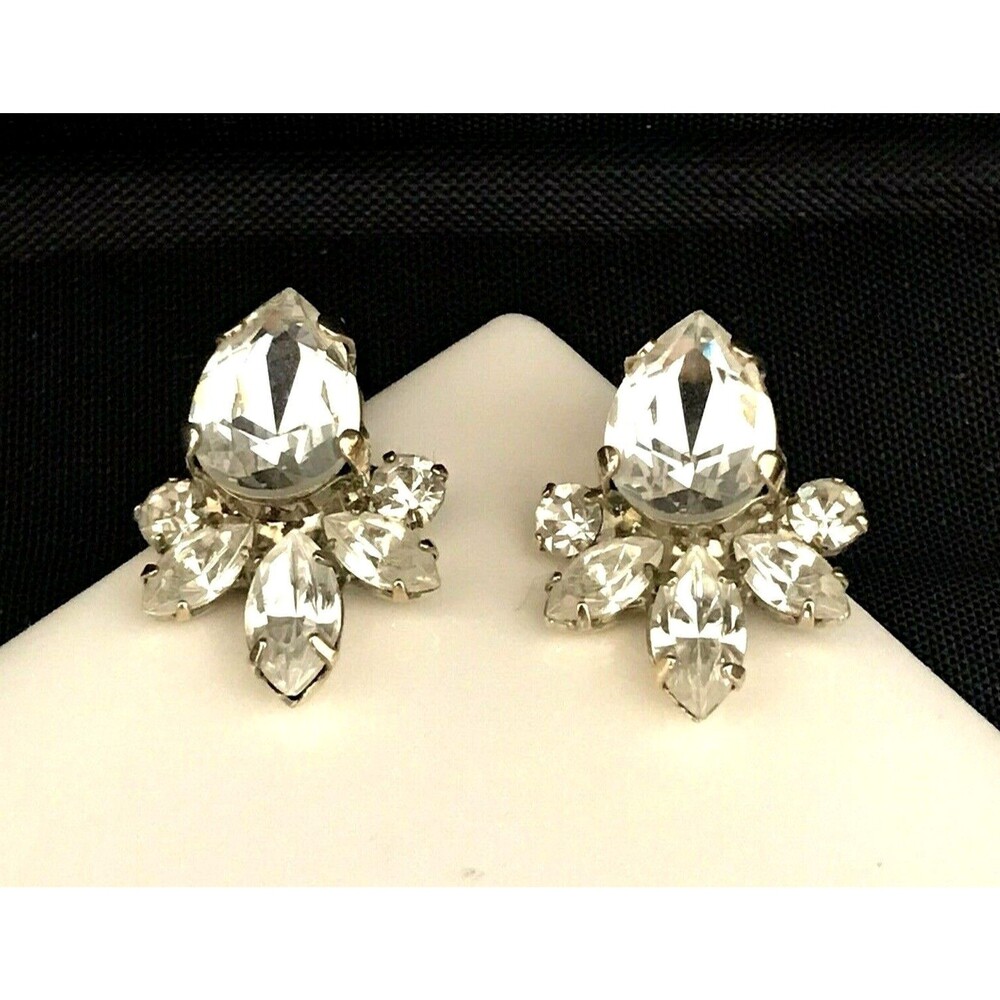 New Ti Adoro Crystal Bridal Earrings Quinceanera Formal Prom - 6S